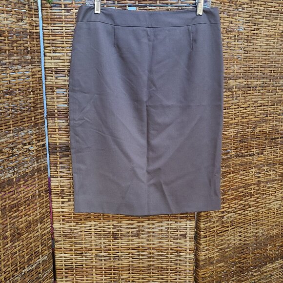 Pendleton Virgin Wool Pencil Skirt Lined Gray Back Zip Sz 10 USA Made - Picture 1 of 5